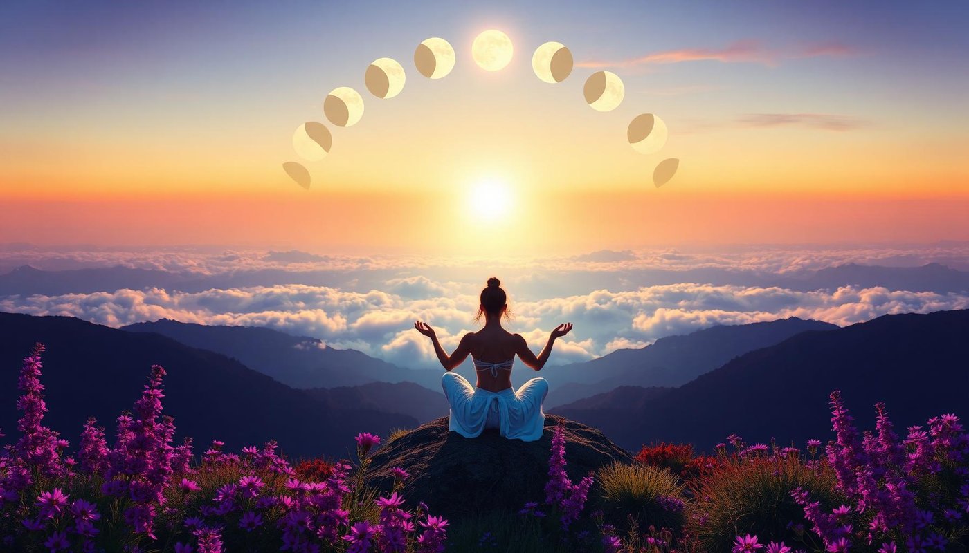 Sunlight above a sea of clouds